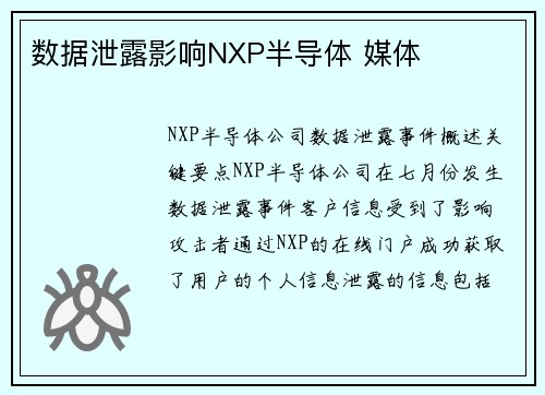 数据泄露影响NXP半导体 媒体